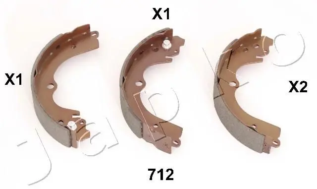 JAPKO 55712 Brake shoe set