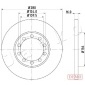 610314C Диск тормозной задний ford