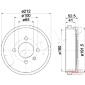 560912C JAPKO Тормозной барабан