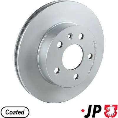 JP GROUP 1363106700 Диск тормоз.пер.вент.мв