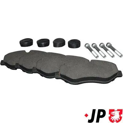JP GROUP 1163601710 КОЛОДКИ ТОРМ ДИСК ПЕР VAG