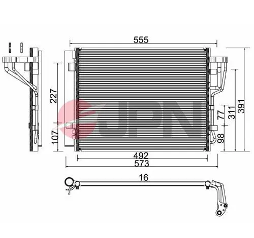 60C0329-JPN Condenser, air conditioning