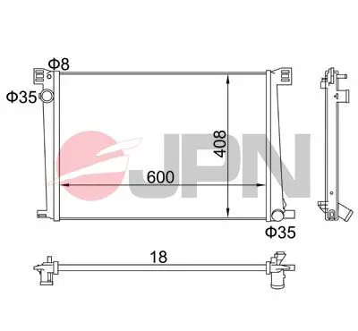 60C9010-JPN Radiator, engine cooling