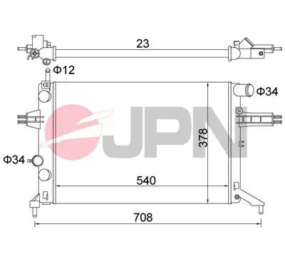 60C9032-JPN Radiator, engine cooling