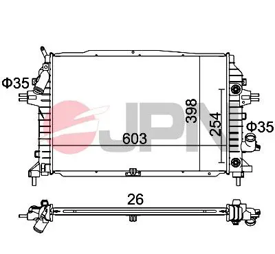 60C9038-JPN Radiator, engine cooling
