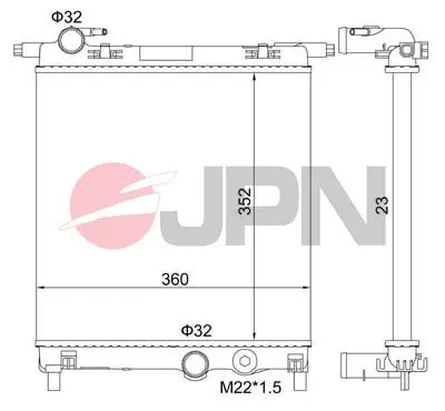 60C9067-JPN Radiator, engine cooling
