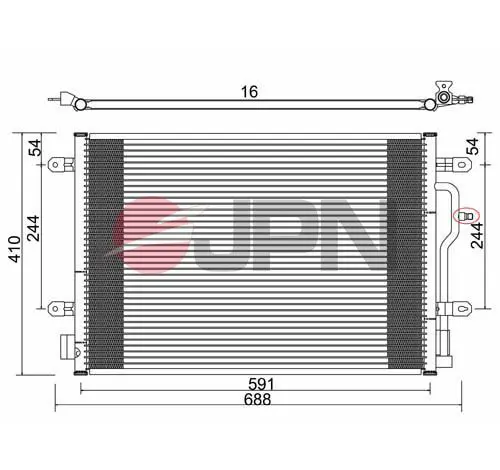 60C9076-JPN Condenser, air conditioning