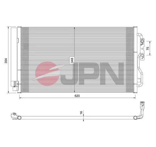 JPN 60C9088JPN Condenser, air conditioning