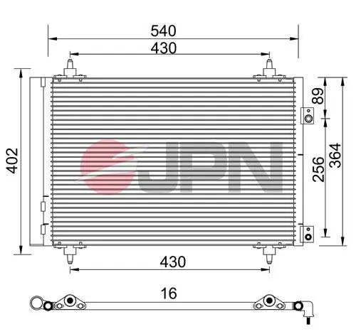 JPN 60C9092JPN Condenser, air conditioning