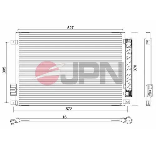 60C9099-JPN Condenser, air conditioning