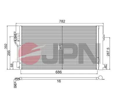 JPN 60C9104JPN Condenser, air conditioning