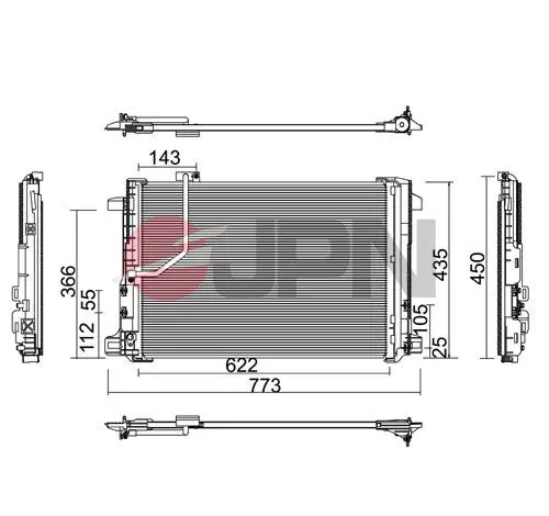 JPN 60C9106JPN Condenser, air conditioning