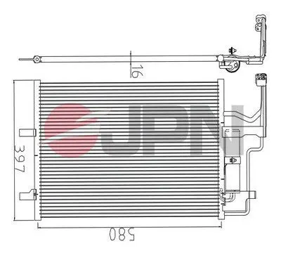 JPN 60C9108JPN Condenser, air conditioning