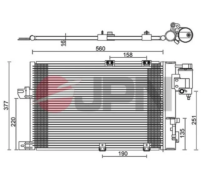 JPN 60C9111JPN Condenser, air conditioning