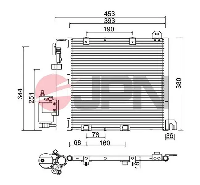 JPN 60C9112JPN Condenser, air conditioning