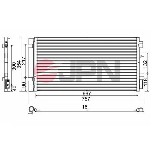 60C9128-JPN Condenser, air conditioning