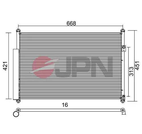 60C9130-JPN Condenser, air conditioning