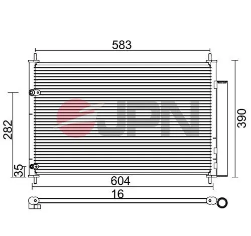 JPN 60C9134JPN Condenser, air conditioning