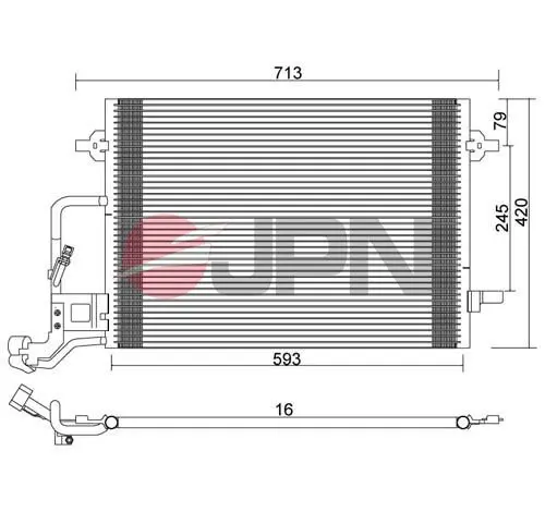 60C9137-JPN Condenser, air conditioning