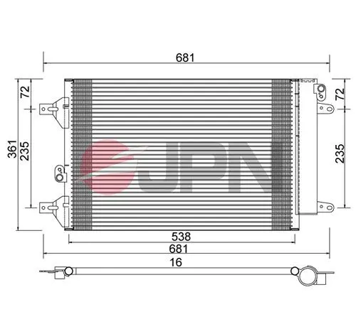 JPN 60C9138JPN Condenser, air conditioning