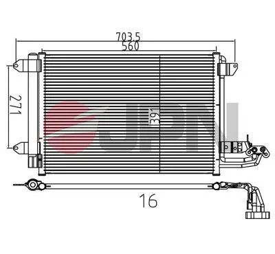 JPN 60C9140JPN Condenser, air conditioning