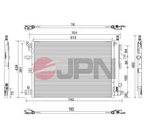 JPN 60C9148JPN Condenser, air conditioning