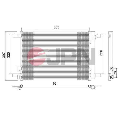 JPN 60C9079JPN Condenser, air conditioning