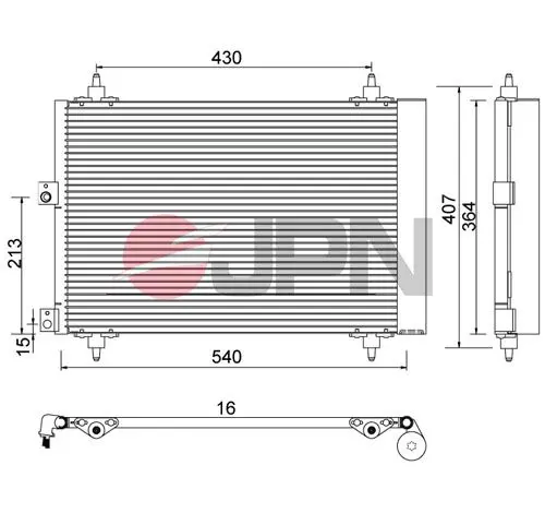 60C9089-JPN Condenser, air conditioning