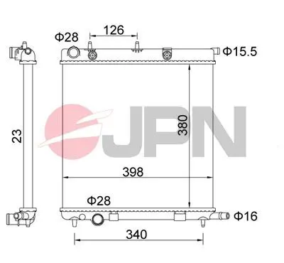 JPN 60C9013JPN Radiator, engine cooling