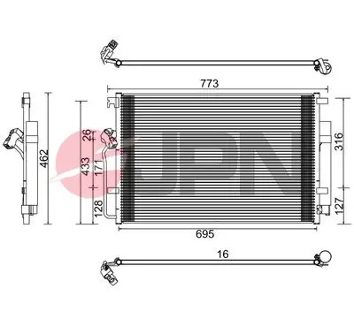 60C9145-JPN Condenser, air conditioning