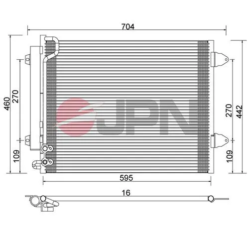 JPN 60C9141JPN Condenser, air conditioning