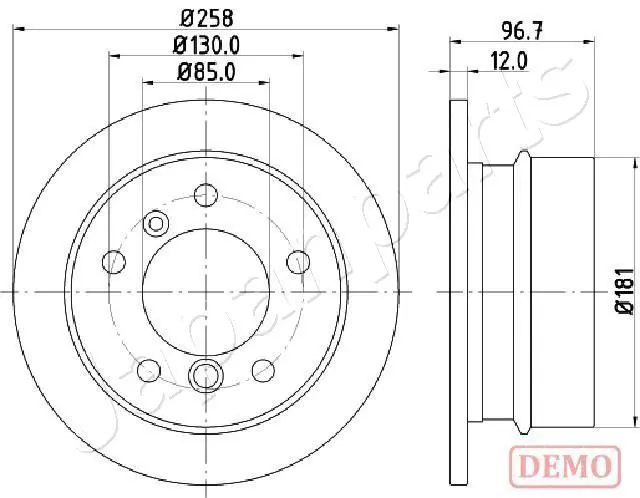 DP0518C Диск тормозной задний mercedes