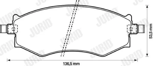 JURID 572339J Комплект тормозных колодок