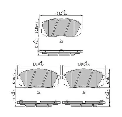 JURID 573814J Комплект тормозных колодок,