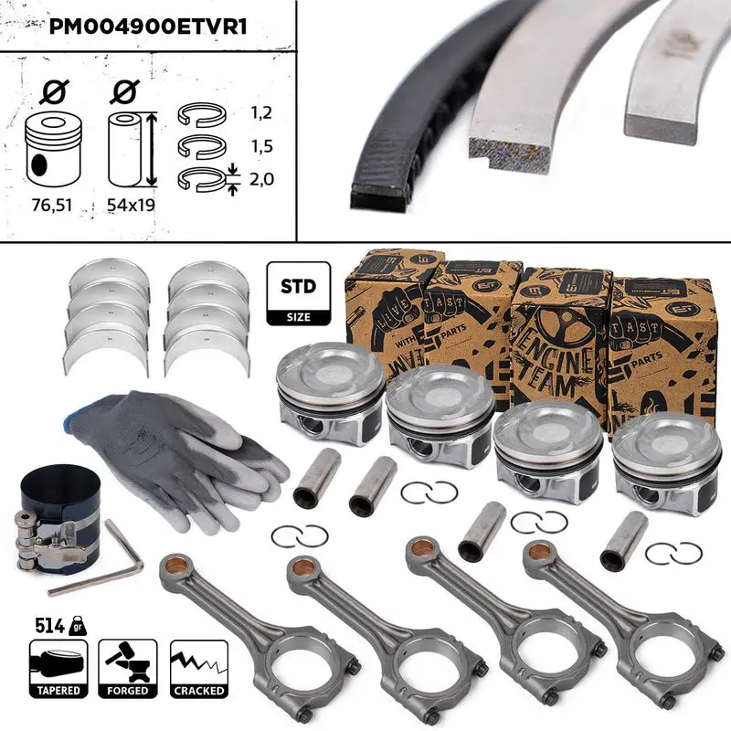 ET ENGINETEAM PM004900ETVR1 Комплект поршней