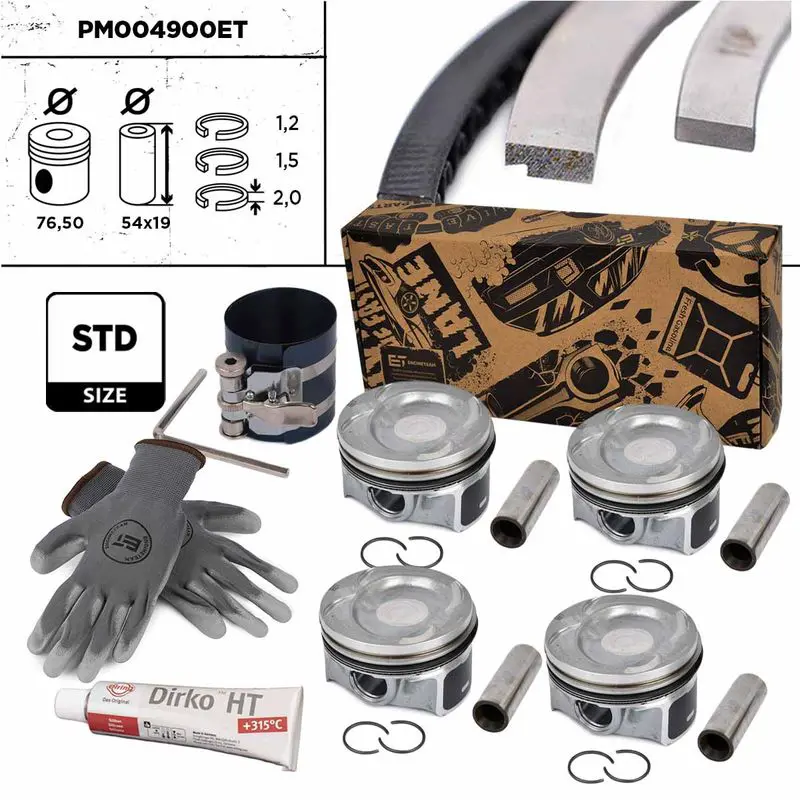 ET ENGINETEAM PM004900ET Piston Set