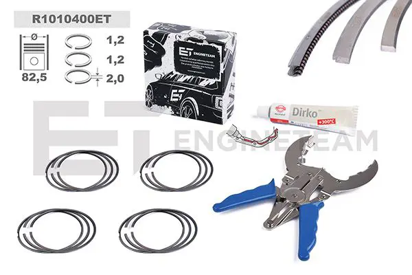 ET ENGINETEAM R1010400ET Piston Ring Kit