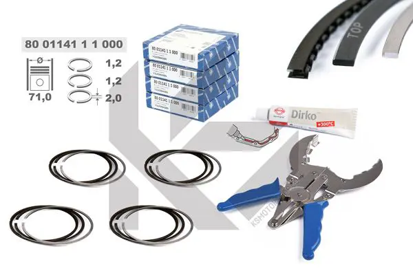 ET ENGINETEAM R1010600KS Piston Ring Kit