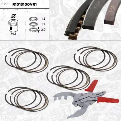 ET ENGINETEAM R1013100VR1 Piston Ring Kit