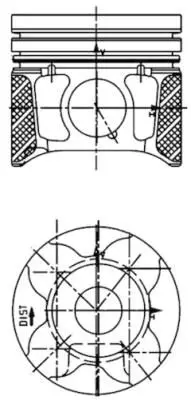 KOLBENSCHMIDT 40179600 Поршень