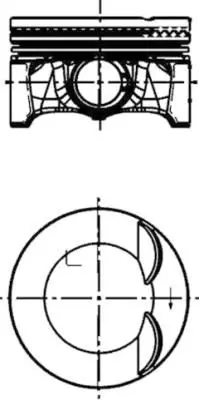 KOLBENSCHMIDT 40247600 Поршень ДВС Audi. VW 2.0TFSI