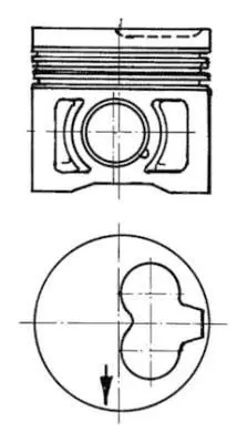 KOLBENSCHMIDT 91386620 Поршнекомплект VW 1,9D