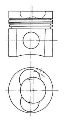 KOLBENSCHMIDT 93137600 Поршень