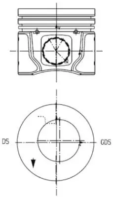 KOLBENSCHMIDT 99963600 Поршень KOLBENSCHMIDT 99963600