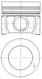 KOLBENSCHMIDT 41095600 Поршень ДВС PISTON VW 79,5