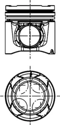 KOLBENSCHMIDT 40528600 Поршнекомплект MAN D2676