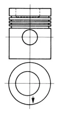 KOLBENSCHMIDT 93882600 Поршнекомплект MB
