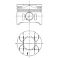 41014600 Поршень ДВС MERCEDES-BENZ