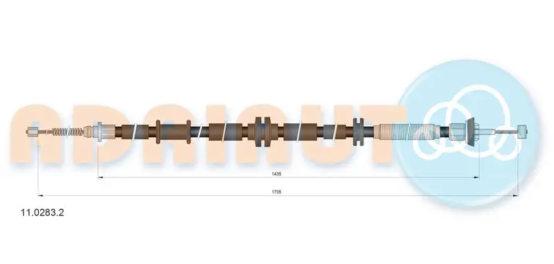 11.0283.2 Cable Pull, parking brake