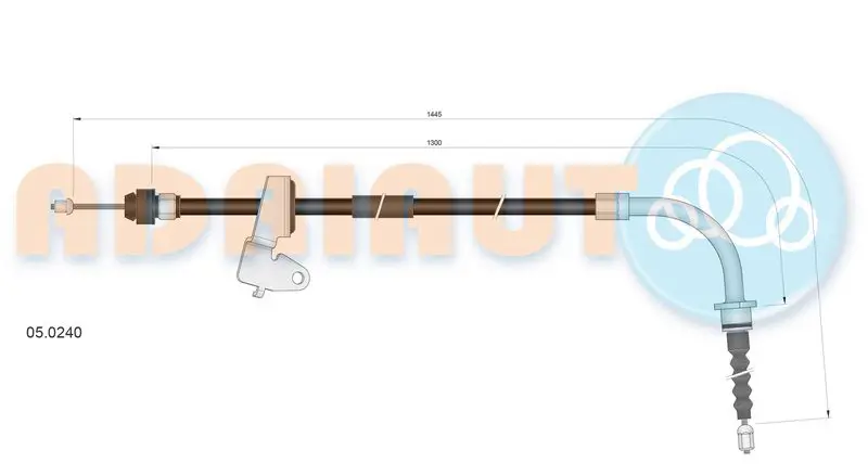 ADRIAUTO 050240 Тросик, cтояночный тормоз